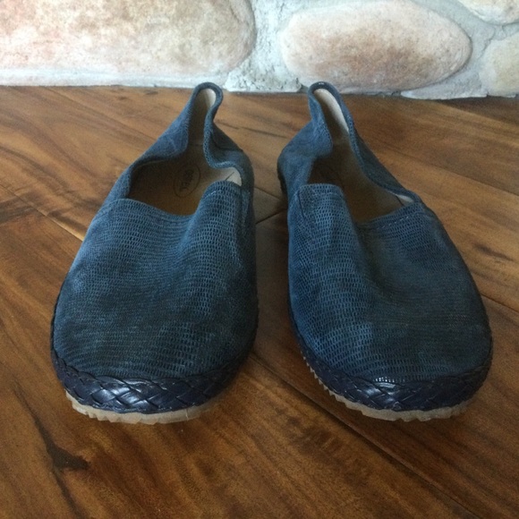 ✔️ Aetrex Kylie Casual Blue Flats Size 36 US 6-6.5 - Picture 2 of 7